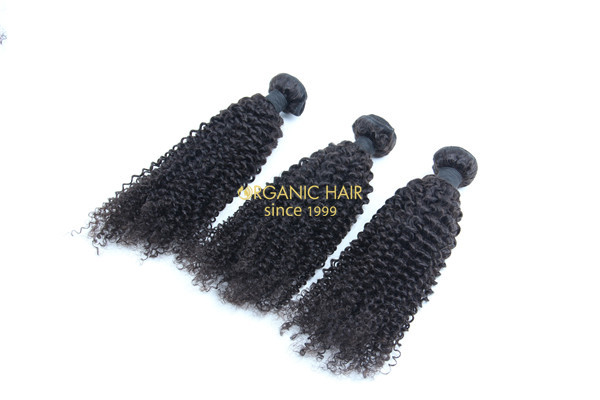 Afro kinky curly  human hair extensions wholesale